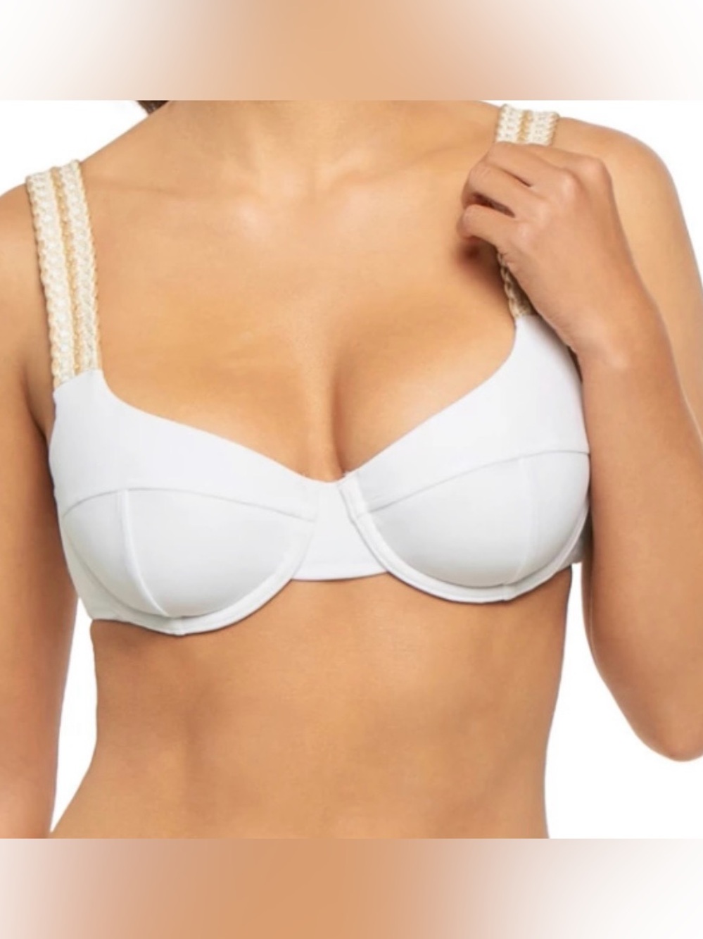 🤍 Ramy Brook White Bikini Top – NWT – Size Small – $138 Retail